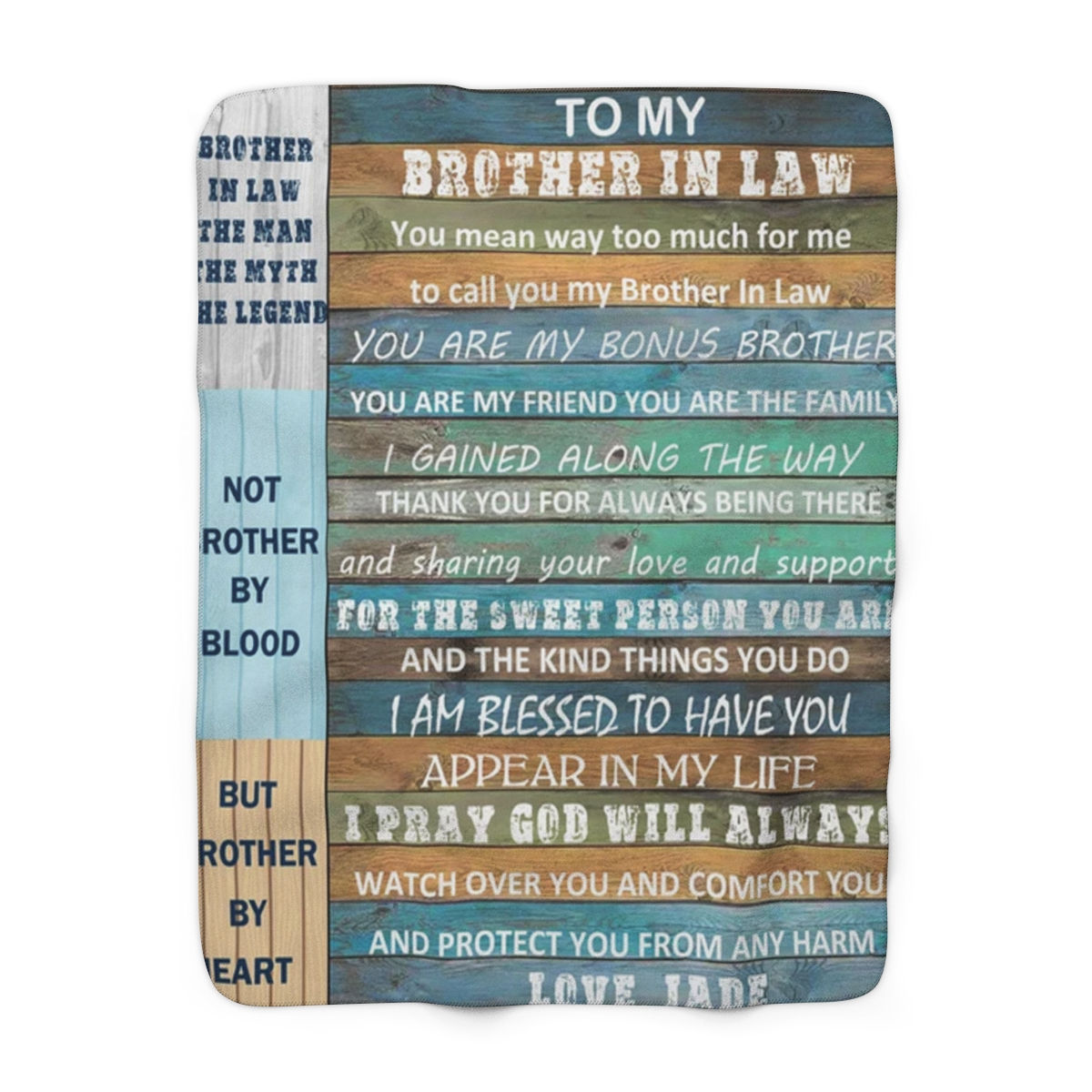 Brother In Law Sherpa Fleece Blanket