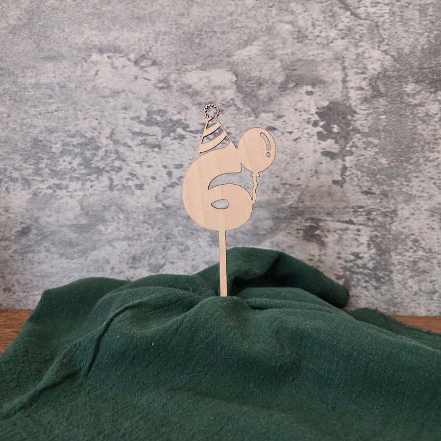 Thumbnail: caketopper - cijfer "party"