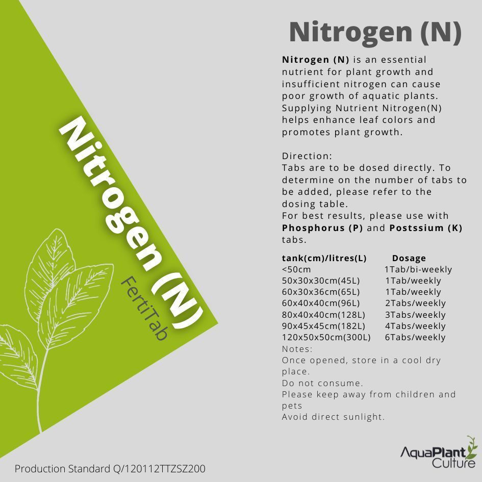 Thumbnail: Nitrogen (N) Fertitab aquarium fertiliser