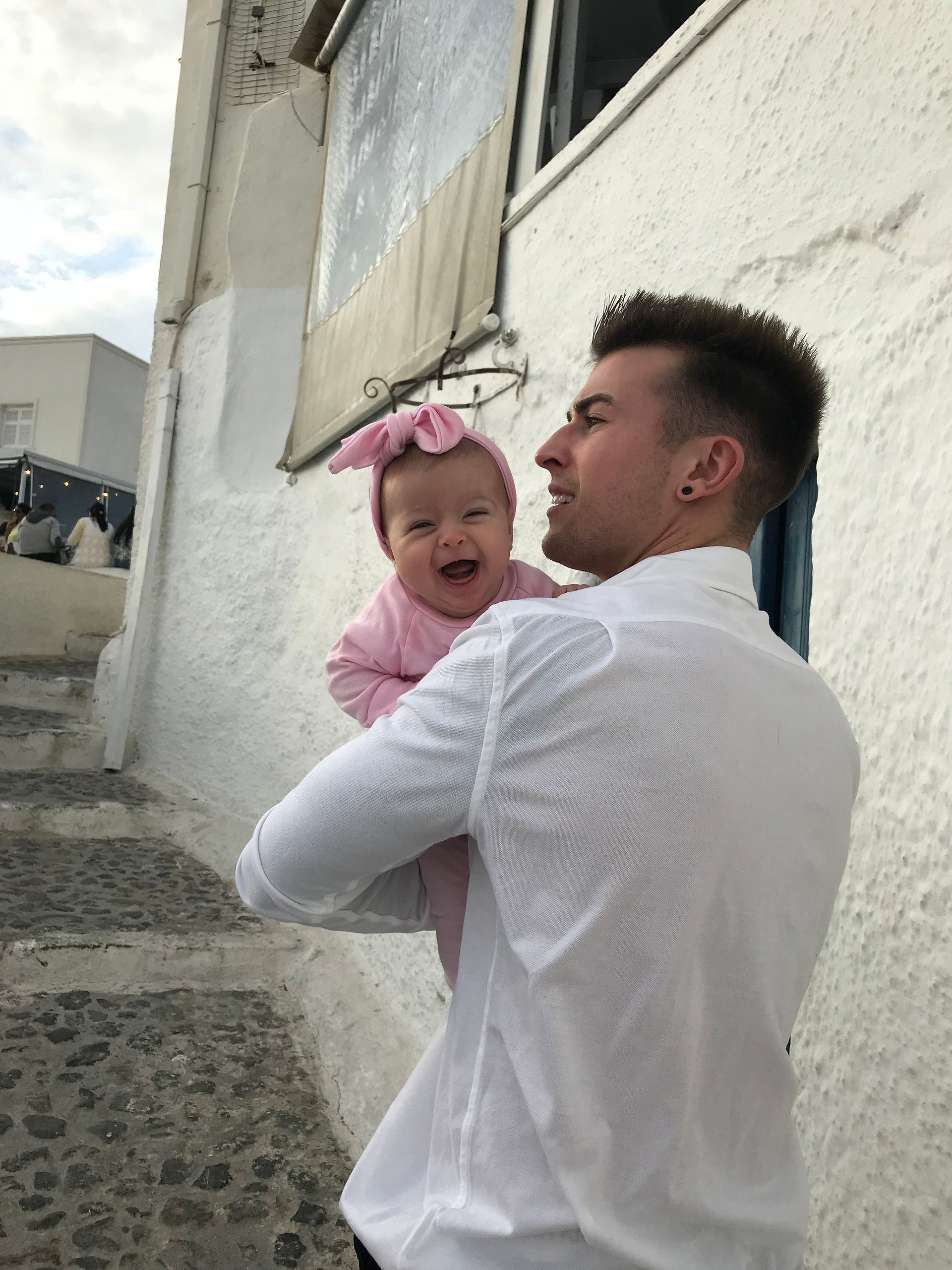 Cuddles with daddy
