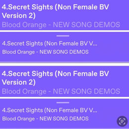 Secret Sights…Blood Orange Demo…2011