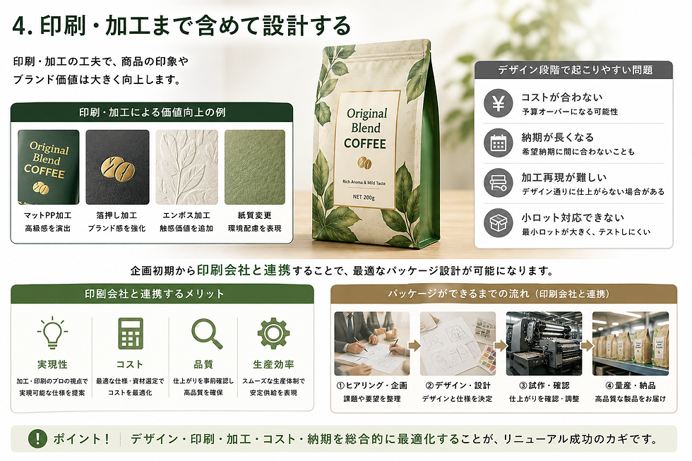 印刷・加工まで含めて設計