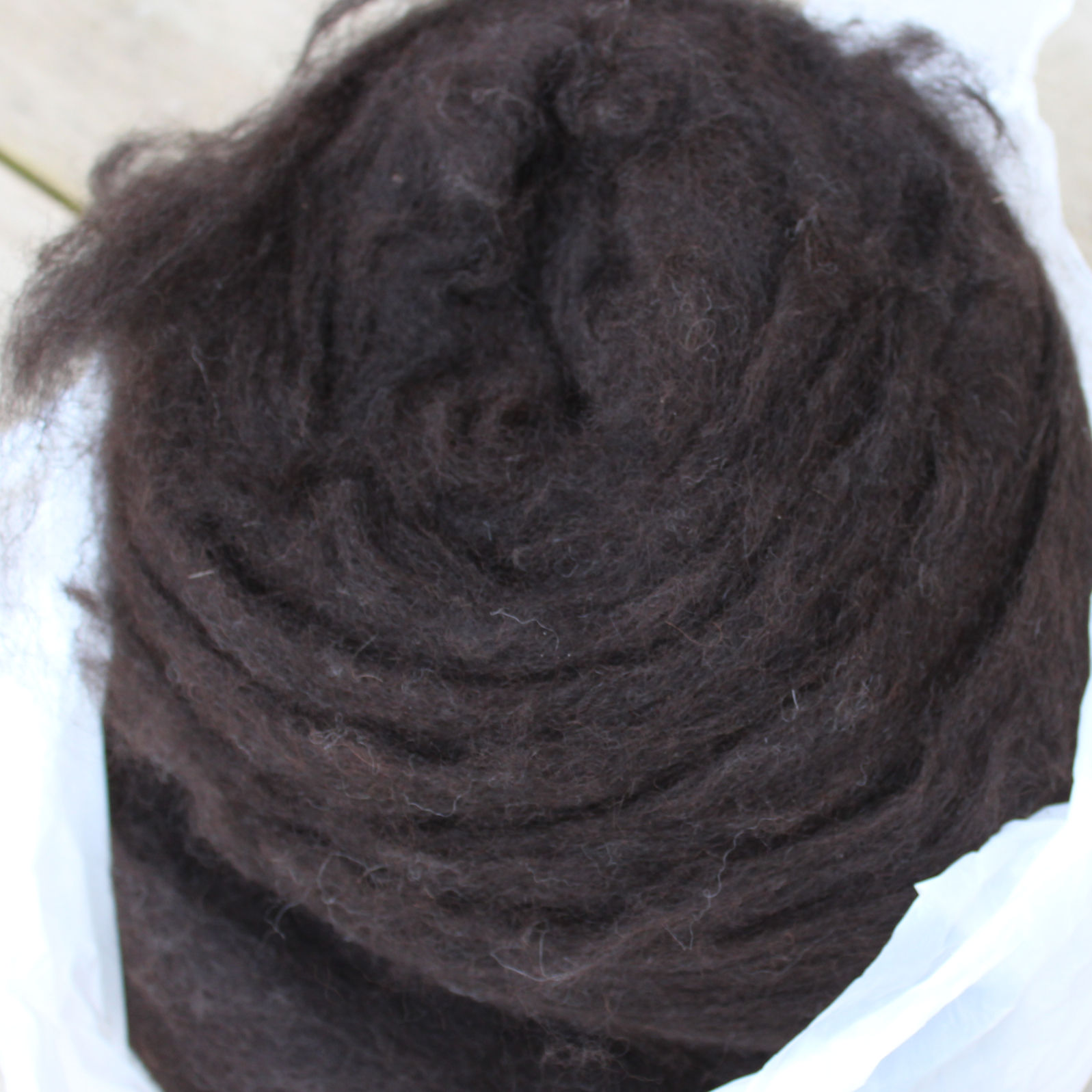 NAURAL ROAN CARDED ALPACA FIBRE