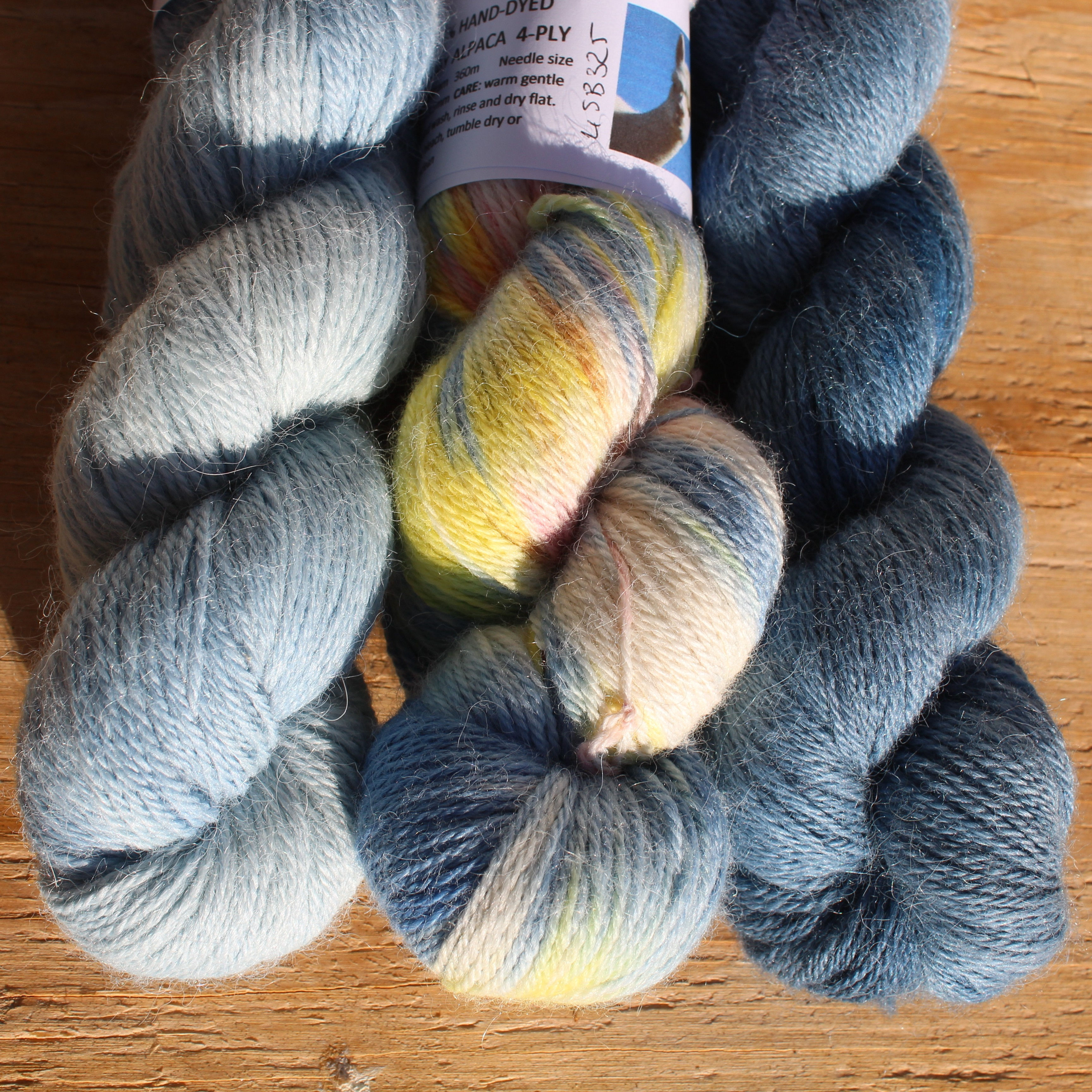 SKIES- 4ply 3x100gram, 100% Baby Alpaca -