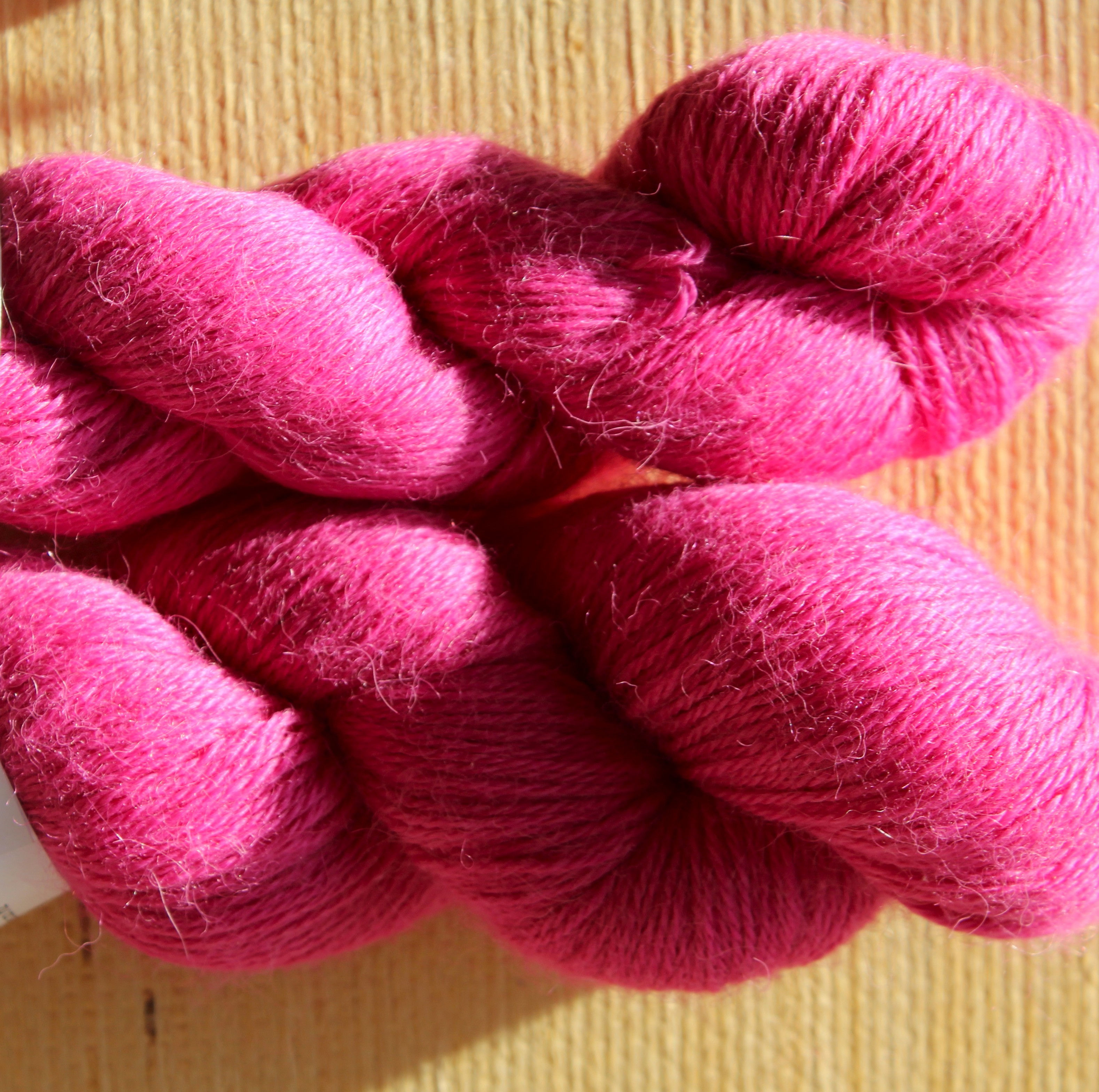 HOT PINK - 4ply 100% Alpaca 100 gram SPECIAL