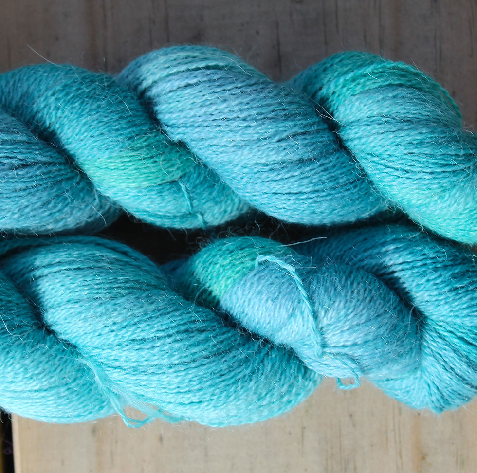 Thumbnail: Waterways - 100% Hand dyed Baby Alpaca 2ply (2/16) Yarn