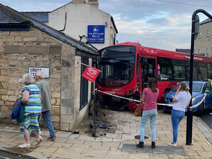 Bus-iness as Usual! Bus Narrowly Misses Town Centre Chippy
