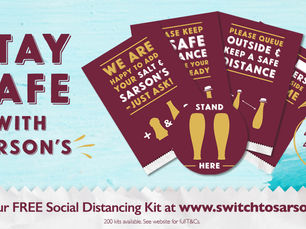 Sarson’s FREE POS and Social Distancing Kit