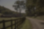 Country road, farm buildings, and fence at Harlem Valley Homestead