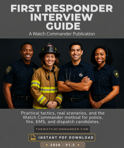 Commanders Interview Worksheet 2026 First Responder Interview Guide (V1.4) | The Watch Commander ...