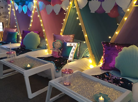 Mermaid teepee party