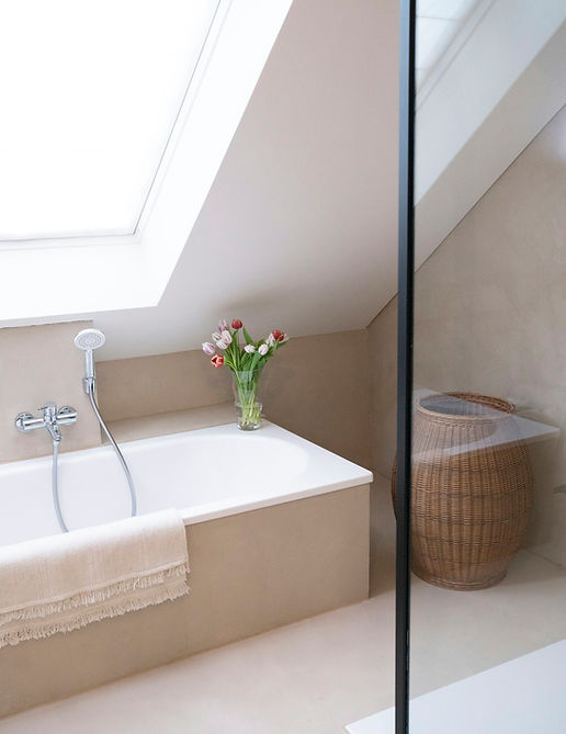 Skylight in upstairs bathroom