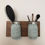 Thumbnail: barn wood jar wall sconce