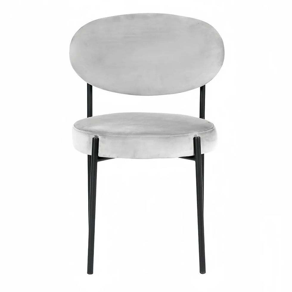Thumbnail: Elegant Velvet Armless Dining Chair with Metal Legs - Sillas de Comedor
