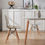 Thumbnail: Transparent Eames DSW Dining Chair with Wooden Legs - Modern & Stylish