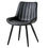 Thumbnail: Fabric Side Dining Cafeteria Chair – Simple Minimalist Design with Metal Legs