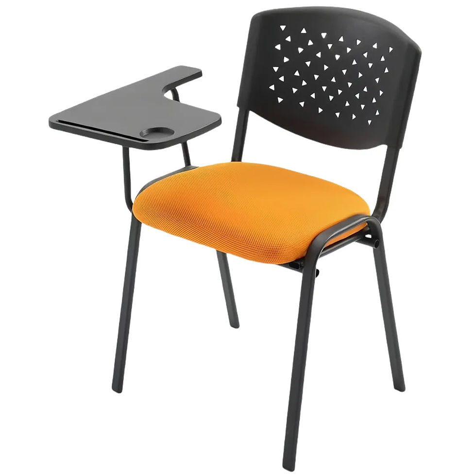 Thumbnail: Rolling Seminar Chair with Writing Pad and Tablet Arm – Mobile Training Room Sea