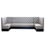 Thumbnail: Grey Leather Restaurant Booth Seating – Wood Commercial Furniture