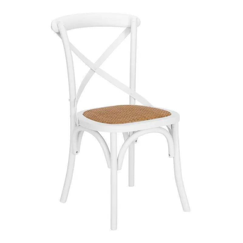 Thumbnail: High Wooden Cross Back Table & Chairs – Perfect for Weddings & Event Banquets