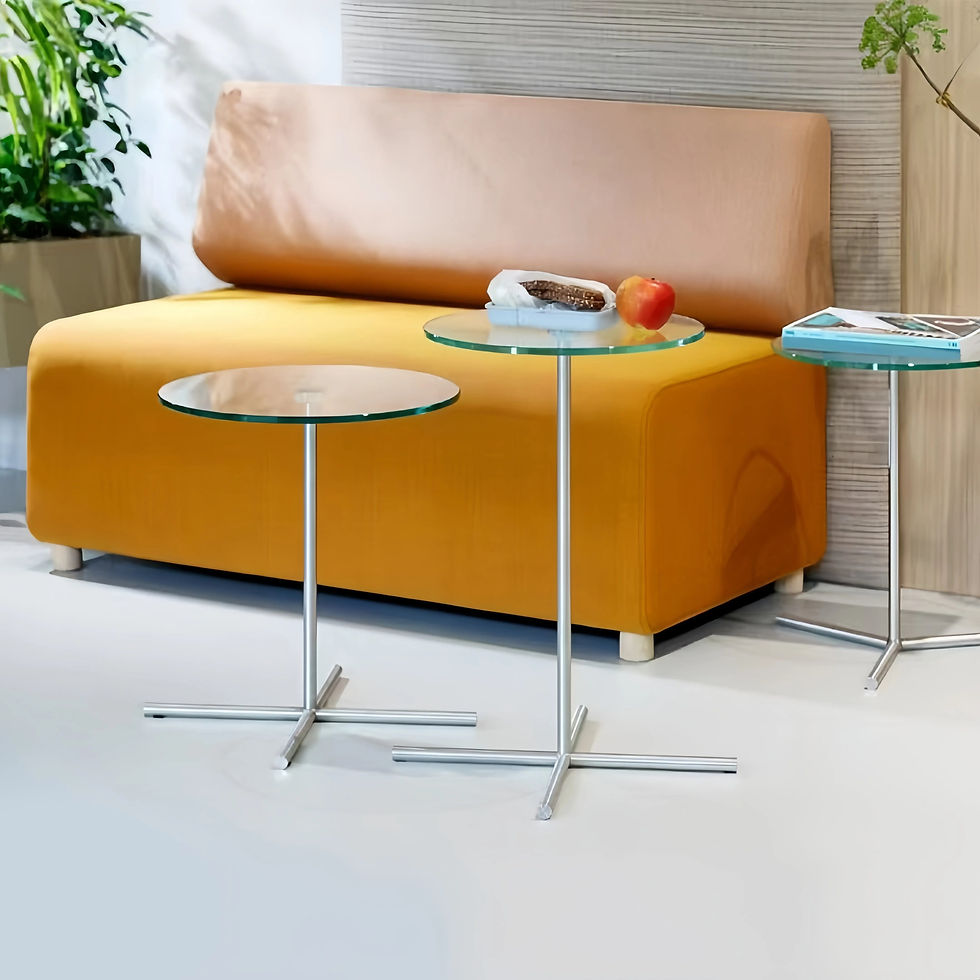 Thumbnail: Three-Seater Sectional Bench Sofa – Office Reception Designer Furniture