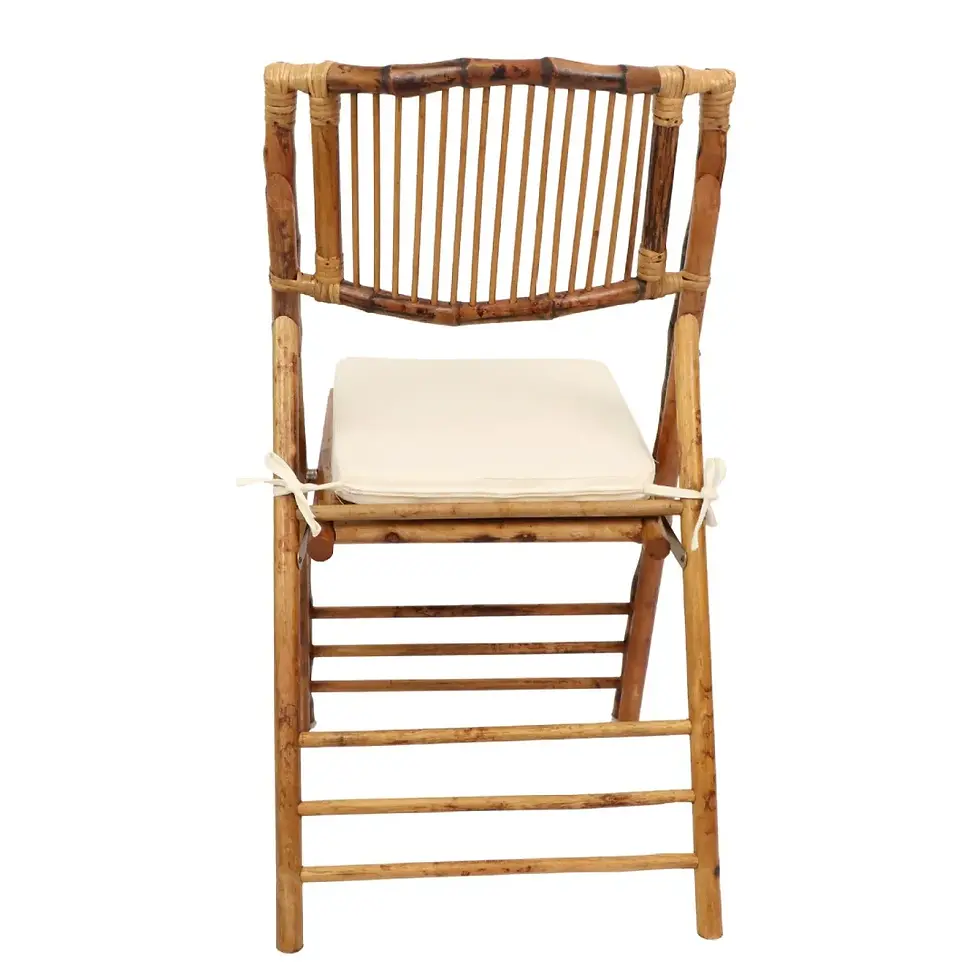 Thumbnail: Foldable Bamboo Dining Chair – Rustic Style for Weddings & Outdoor Events