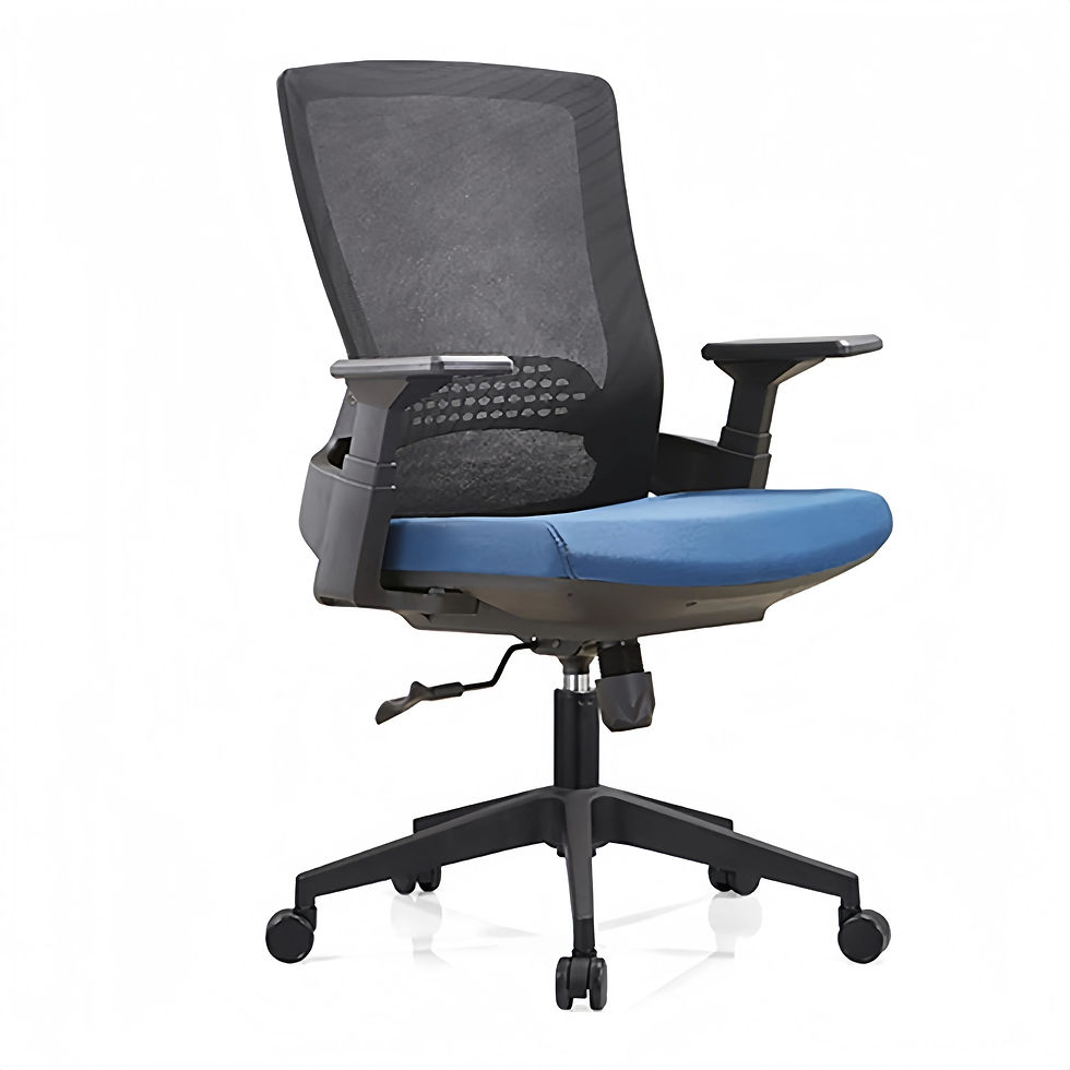 Thumbnail: Ergonomic High Back Mesh Office Chair with Flip Arm & Nylon Frame – Black