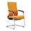 Thumbnail: Sleigh Base Ergonomic Office Visitor Chair with Armrest – Reception & Meeting Se