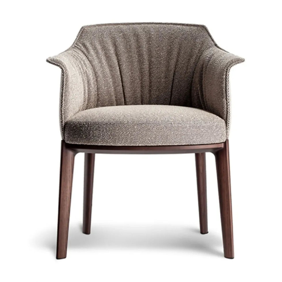 Thumbnail: Replica Black Leather Archibald Dining Chair – Modern Restaurant Furniture