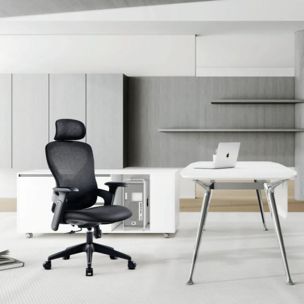 Thumbnail: Full Mesh High Back Ergonomic Office Chair with Synchro-Tilt & Lumbar Support
