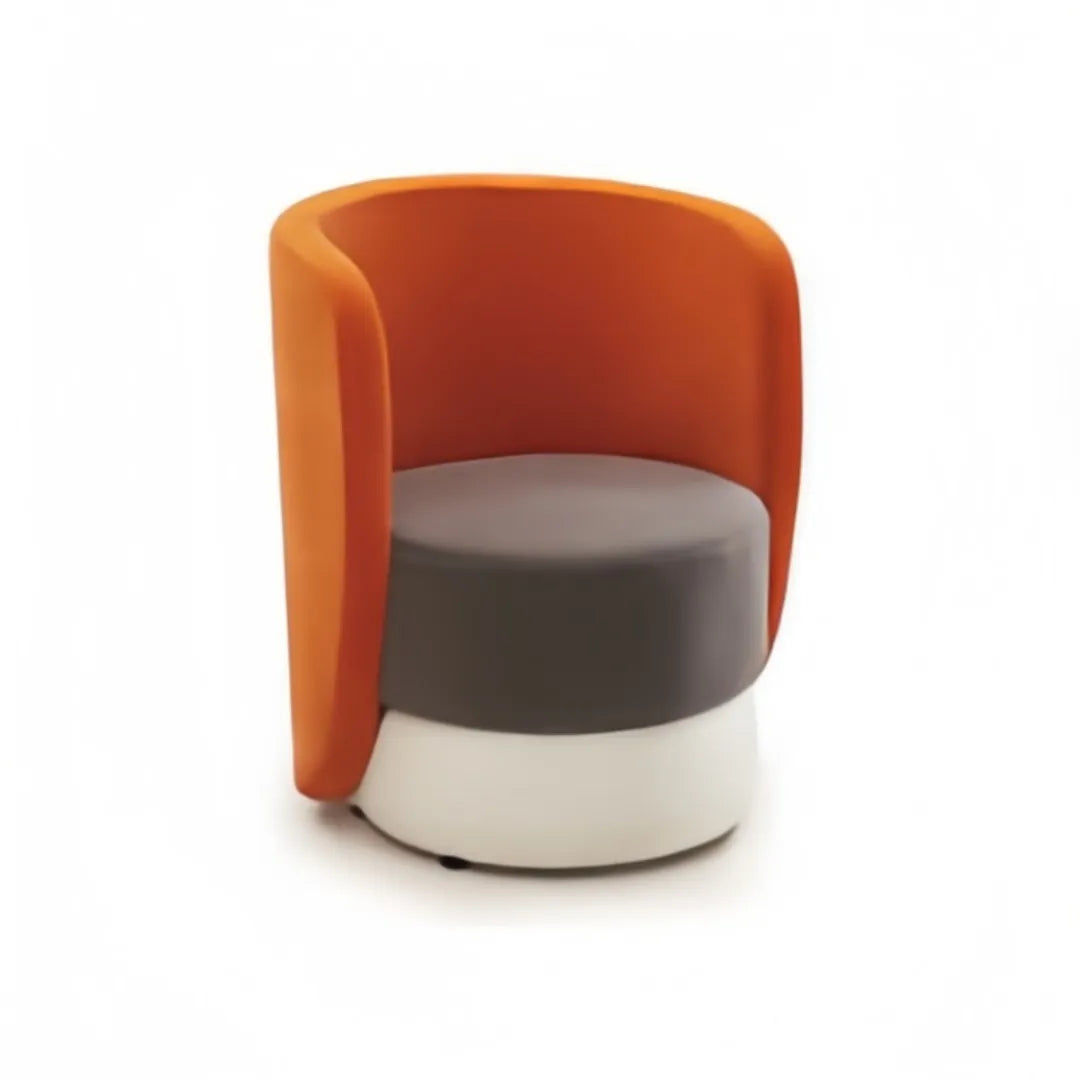 Office Lounge Sofa Chair with Stools & Backrest – Stylish, Comfortable & Durable