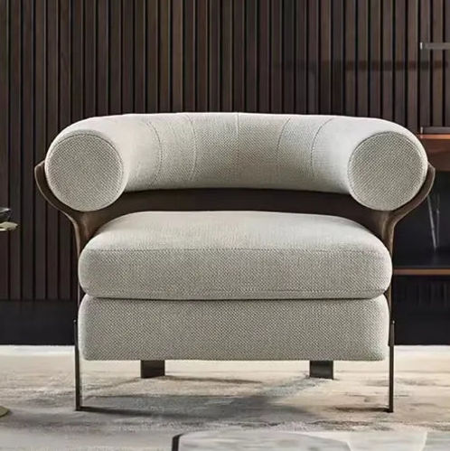 Thumbnail: Minimalist Armchair – Modern Single Sofa Chair for Office Lounge or Waiting Area