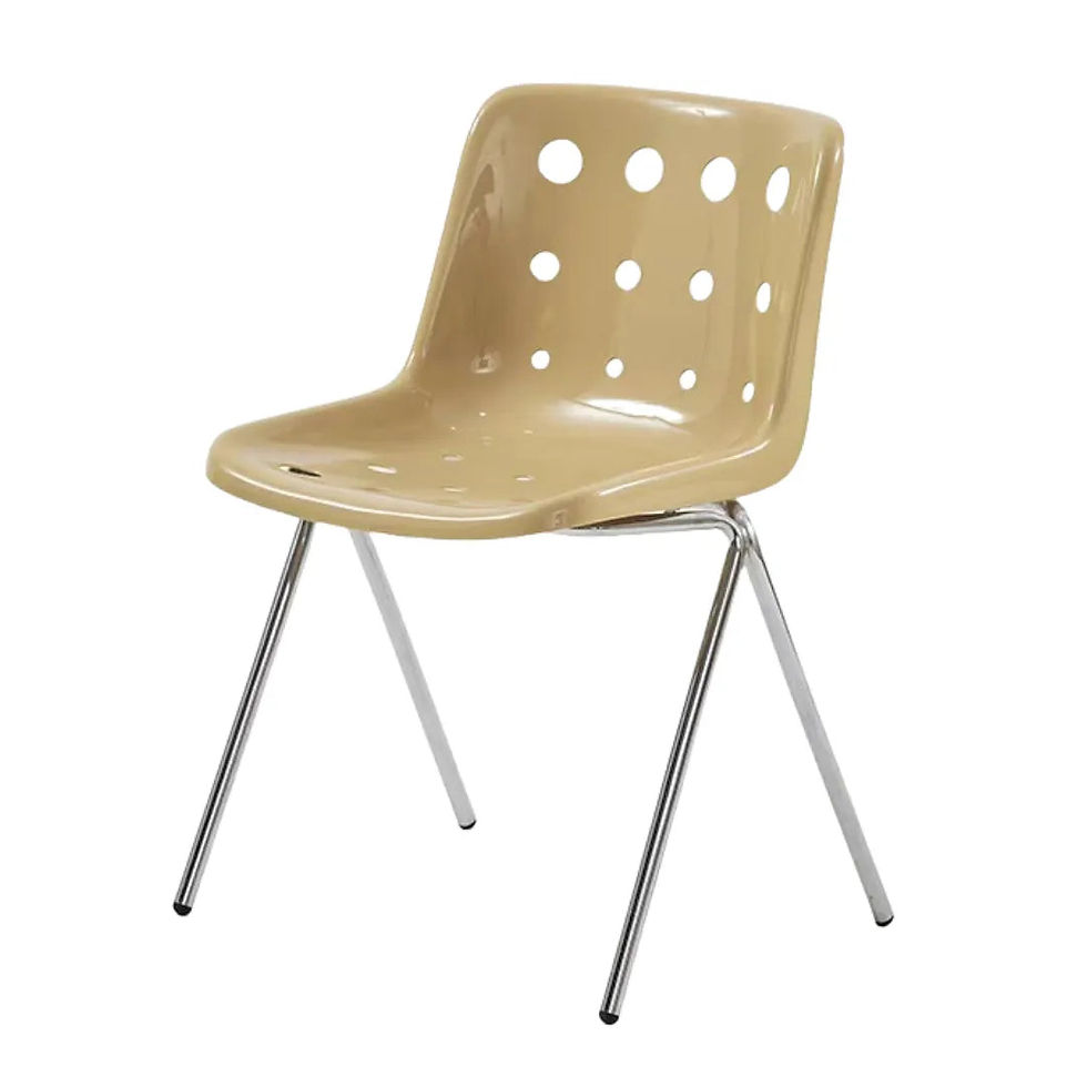 Thumbnail: 2025 Stackable PP Dining Chair with Backrest & Armrests | Modern Guest Chair