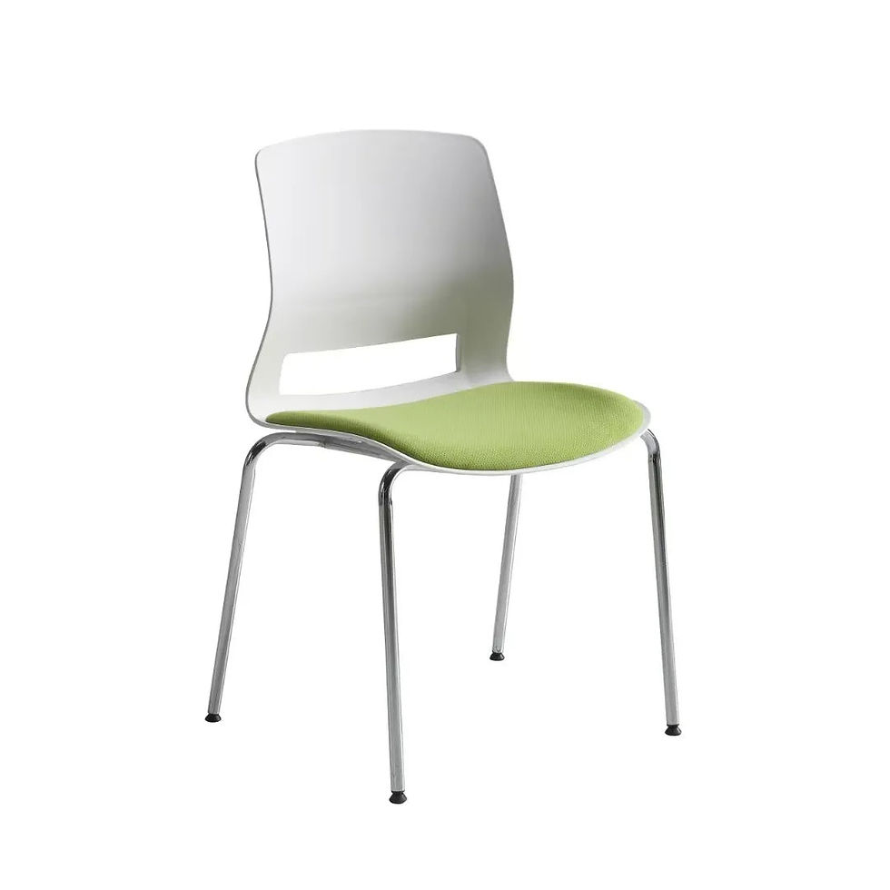 Thumbnail: Modern Stackable PP Chairs – Polypropylene Reception & Waiting Room Seating, Off
