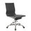 Thumbnail: Executive Mid Back Leather Office Chair with Silent Castors, Armless Design