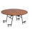 Thumbnail: Foldable Round Cafe Dining Table with Wheels – Removable Coffee & Restaurant Tab