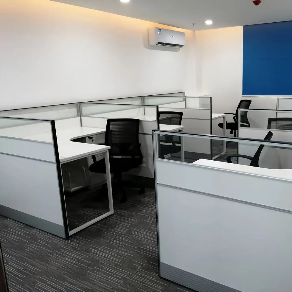 Thumbnail: Modern Office Desk Cubicle – Durable Acoustic Partition Workstation System