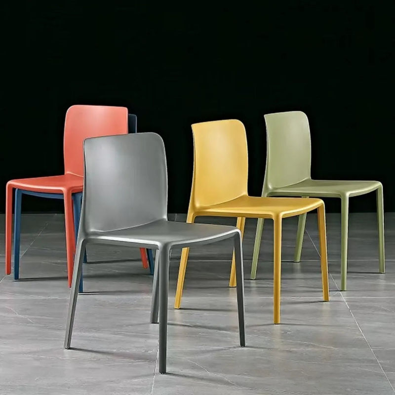 Thumbnail: Stackable Plastic PC Chair in Orange | PP Discussion & Collaboration Chair