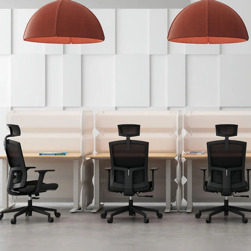 Thumbnail: Economic Executive Conference Chair with Adjustable Headrest and Mesh Design