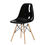 Thumbnail: Clear Transparent Eames Dining Chair with Wooden Legs – Multi-Use for Office, Di