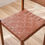 Thumbnail: Woven Rope Brown Saddle Leather Rattan Solid Wood Weaving Dining Chair