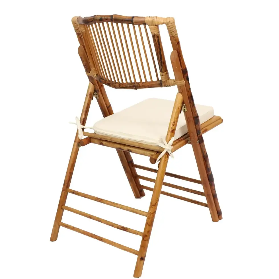 Thumbnail: Foldable Bamboo Dining Chair – Rustic Style for Weddings & Outdoor Events