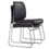 Thumbnail: Stackable Executive Black Leather Visitor Chair without Armrests – Guest & Recep