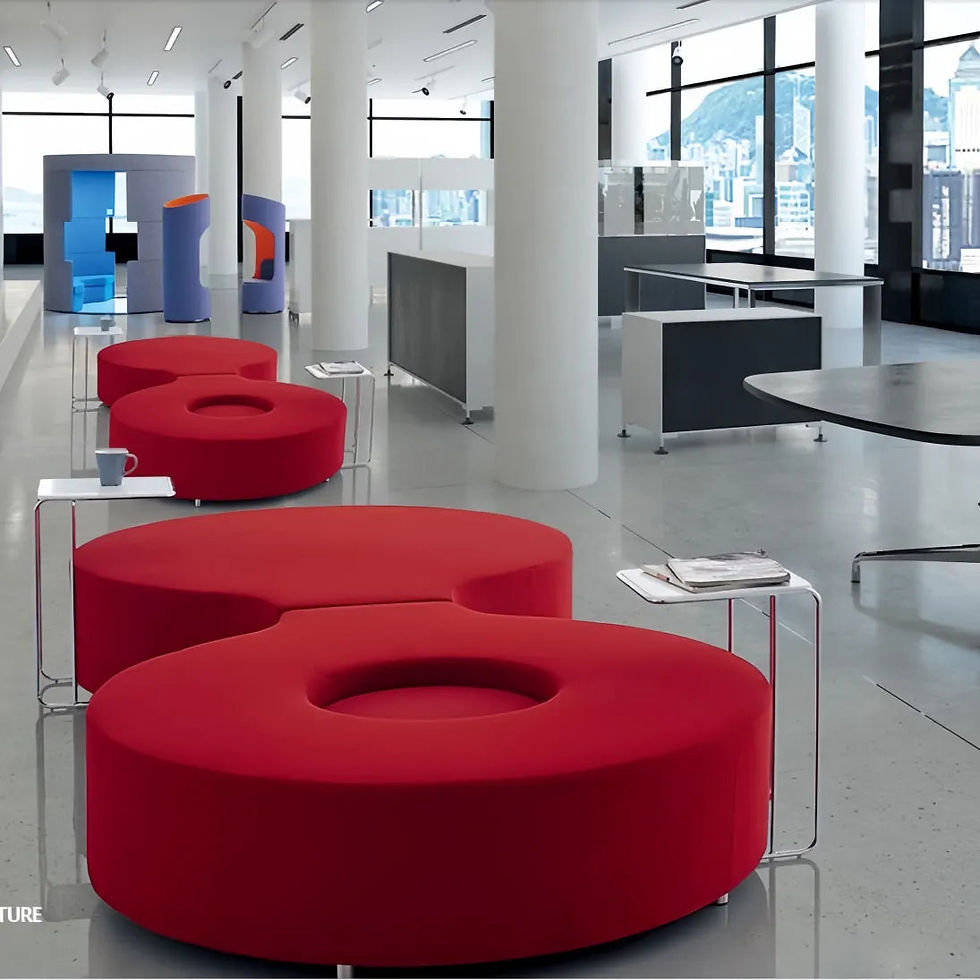 Thumbnail: Modular Lounge Sofa & Ottoman – Office & Lounge Designer Seating