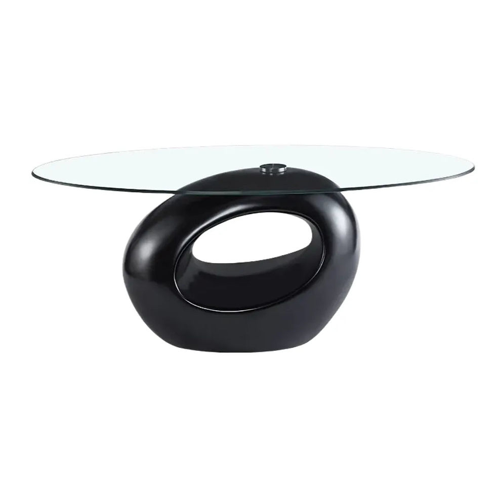 Thumbnail: Luxury Modern Glass Center Table - Oval Design for Elegant Spaces