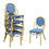 Thumbnail: Brush Stroke Painted Bamboo Aluminum Frame French Bistro Chairs