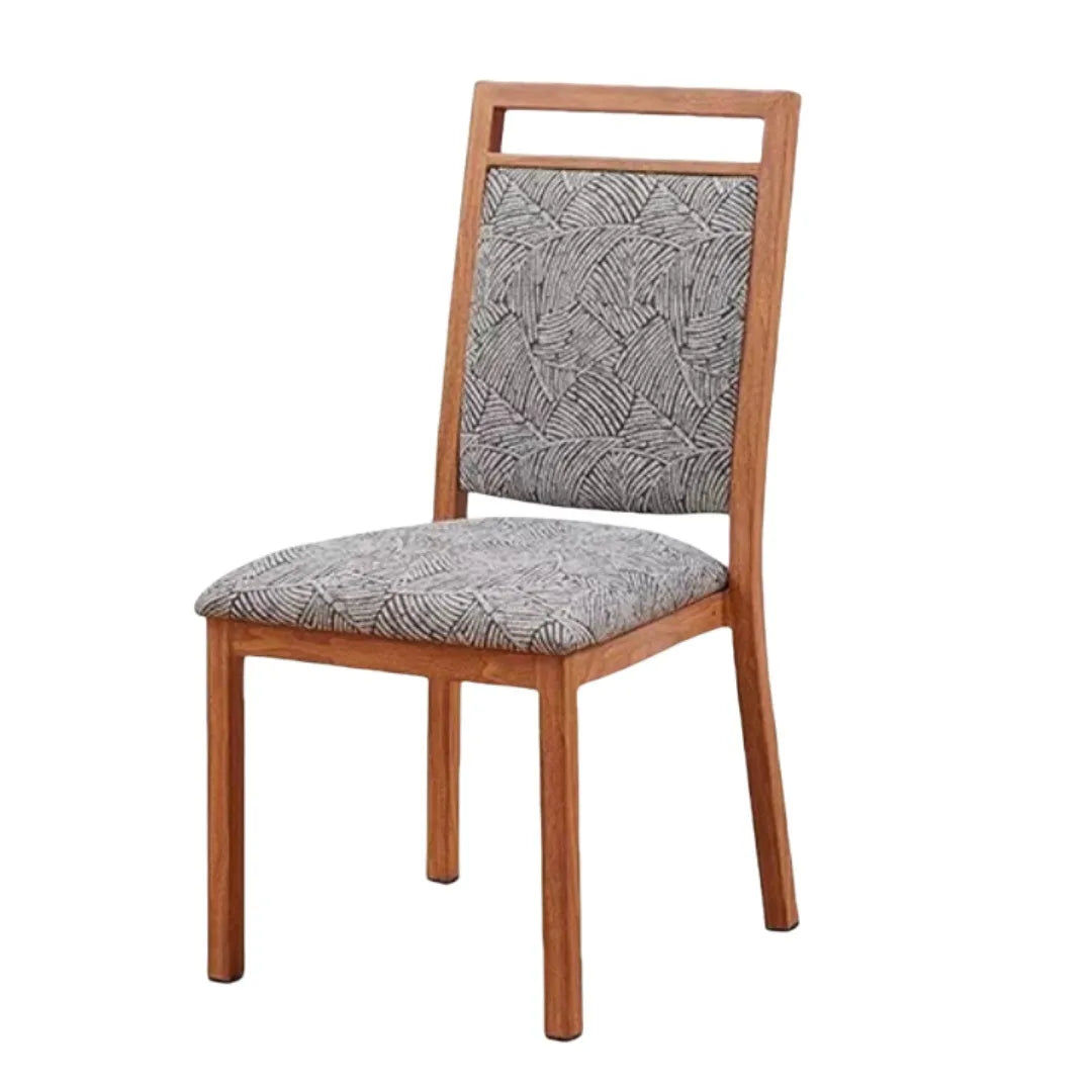 Modern Plain Back Banquet Chairs with Handrail – Aluminum Frame for Restaurant &