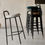 Thumbnail: furniture for coffe bar,gracie barstools modern,counter stools black,metal base,