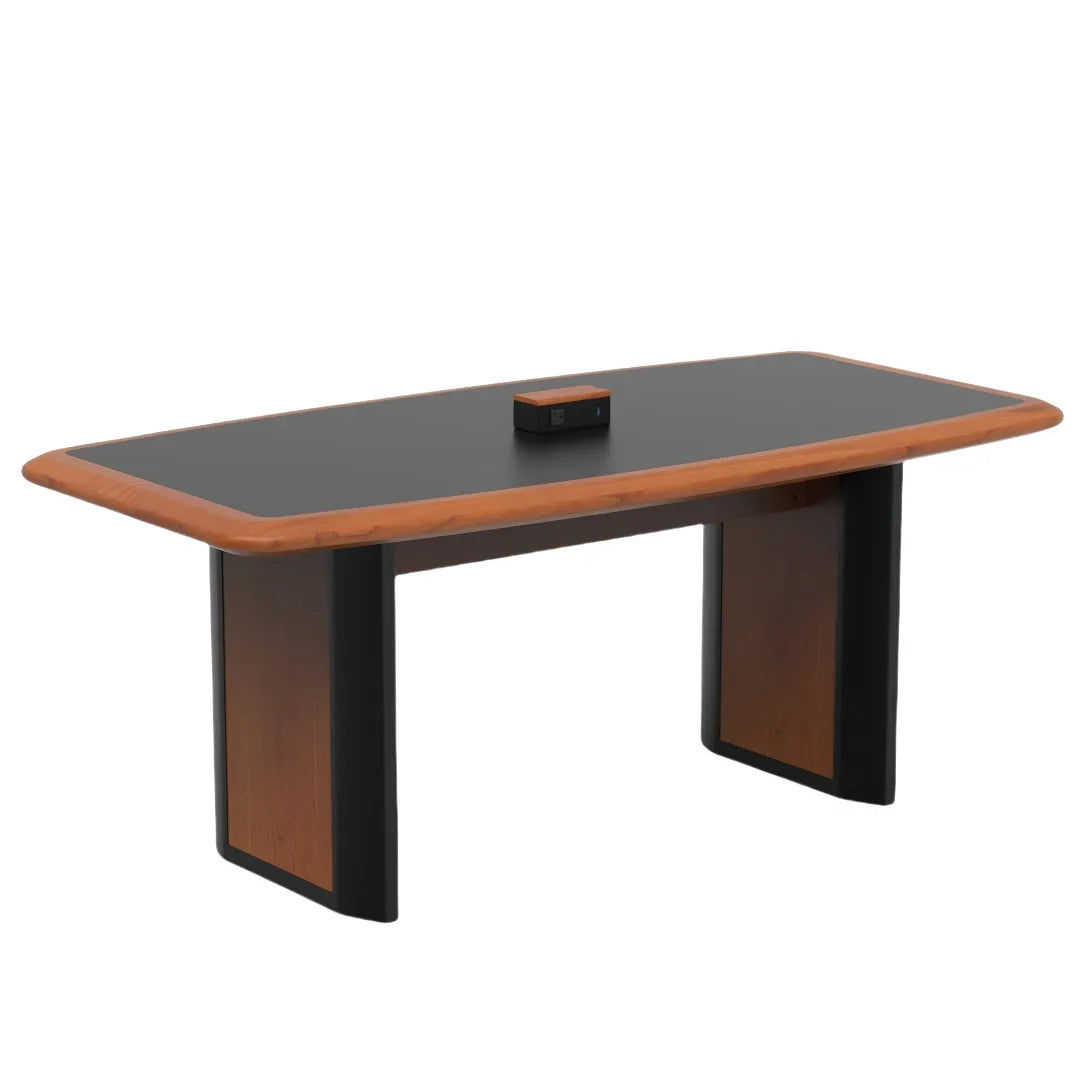 Modern Conference Table – 3M Oval Meeting Table with Chairs for Board Meetings &