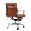 Thumbnail: Adjustable Mid Back Leather Office Chair with Swivel & Tilt, Brown PU Leather