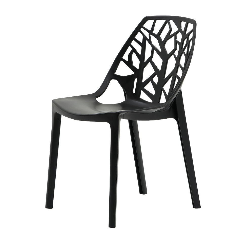 Thumbnail: Open Back Crystal Polypropylene Chair – Modern Durable Seating for Office, Hotel